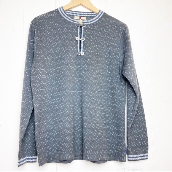 Woolrich Grey Nordic SilverBuckle Pullover Sweater Women’s Size Small - Picture 1 of 9